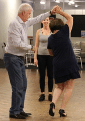 Couple's dance lesson at Destine Dance in Elsternwick Melbourne