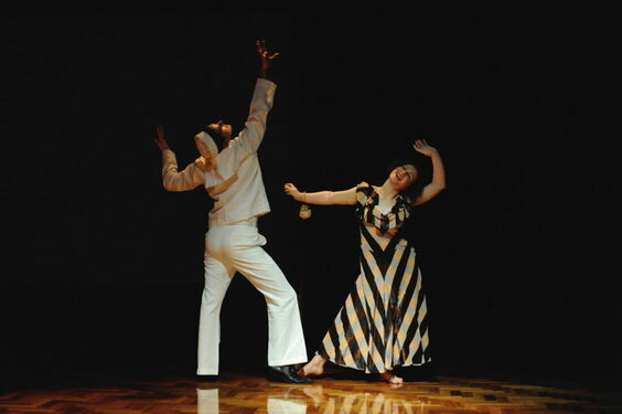 Couple dancing in the play Dear Ida